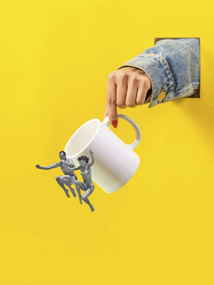 Yellow Mug Escape by Elizabeth C — canvas wall art