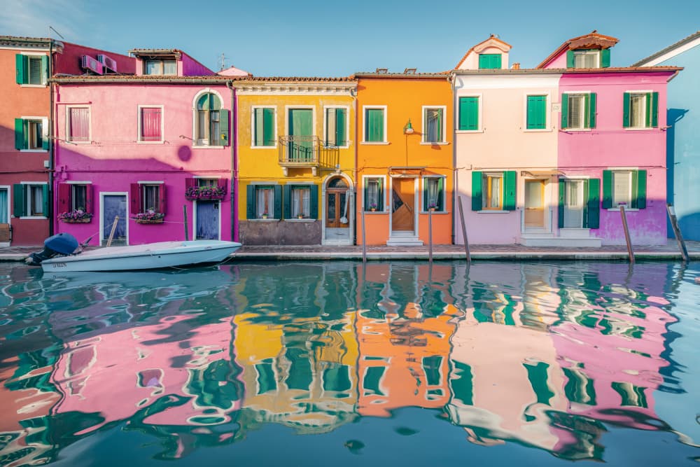 Colored Burano by Stefan Hefele — canvas wall art