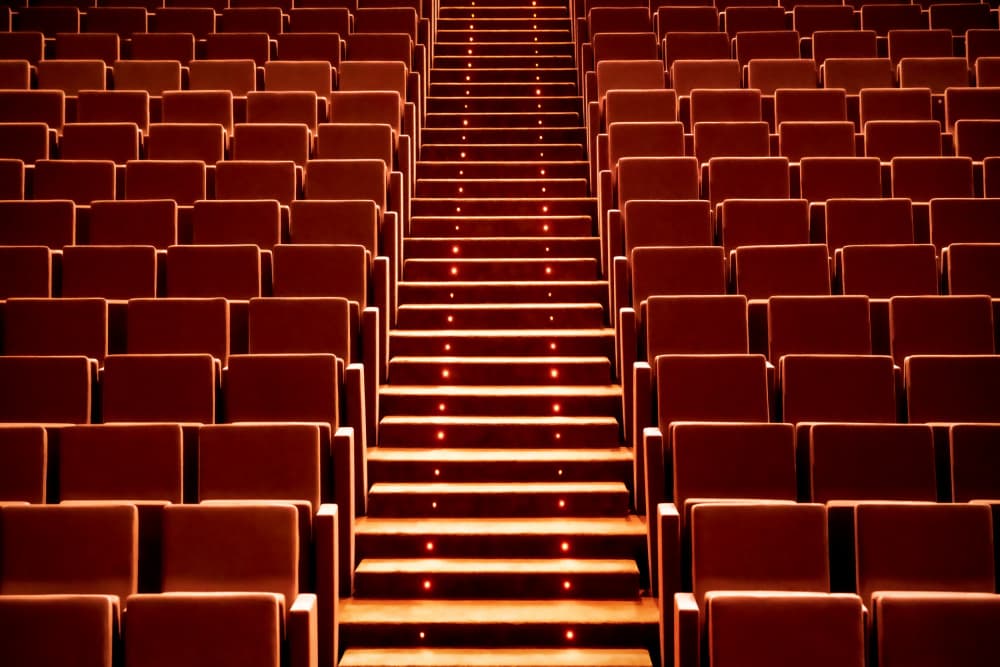 Grand Auditorium Stairs by Linda Wride — canvas wall art