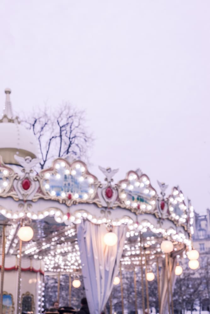 Dreamy Carousel Lights by Talitha McQueen — canvas wall art