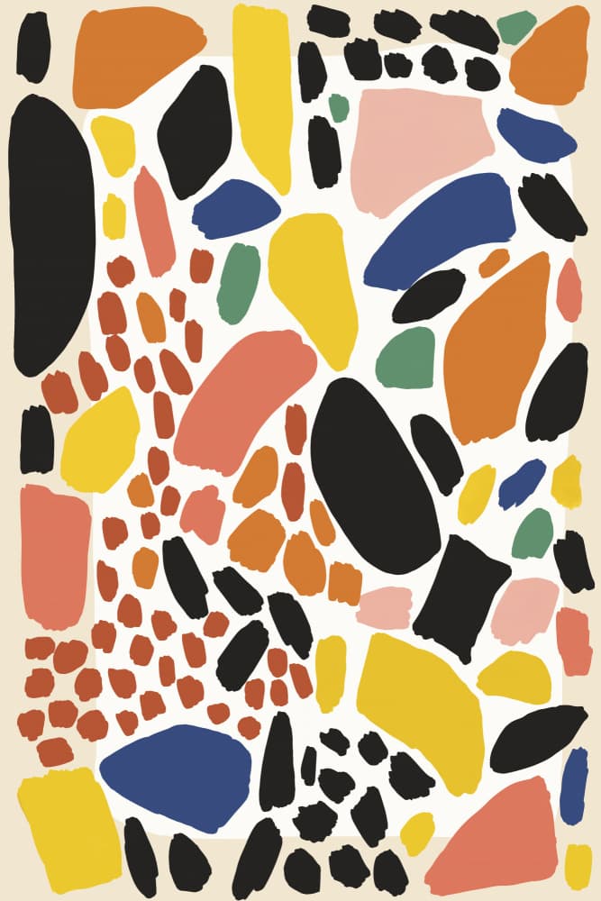 Colorful Fragments by Treechild — canvas wall art