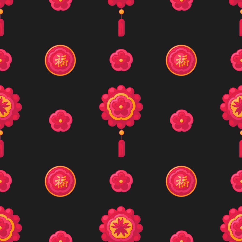 Chinese Fortune Flowers by Marika Barsrsind — canvas wall art