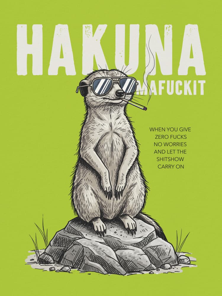 Cool Smoking Meerkat by Andreas Magnusson — canvas wall art