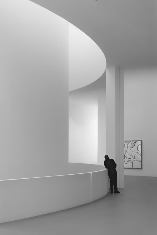 Man Contemplating Gallery Art by Andy Dauer — canvas wall art