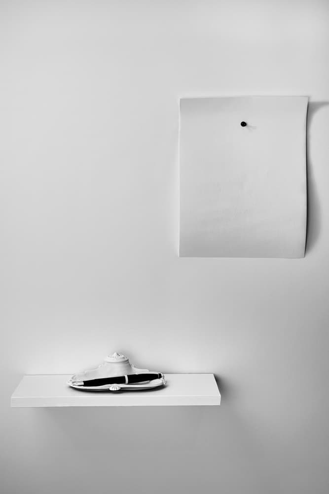 Minimalist Shelf Study by Stephen Clough — canvas wall art