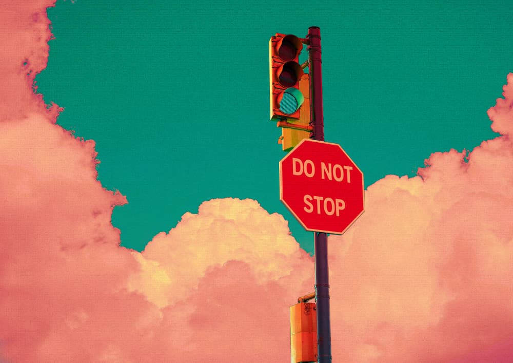 Surreal Stop Go by CosmoZach — canvas wall art