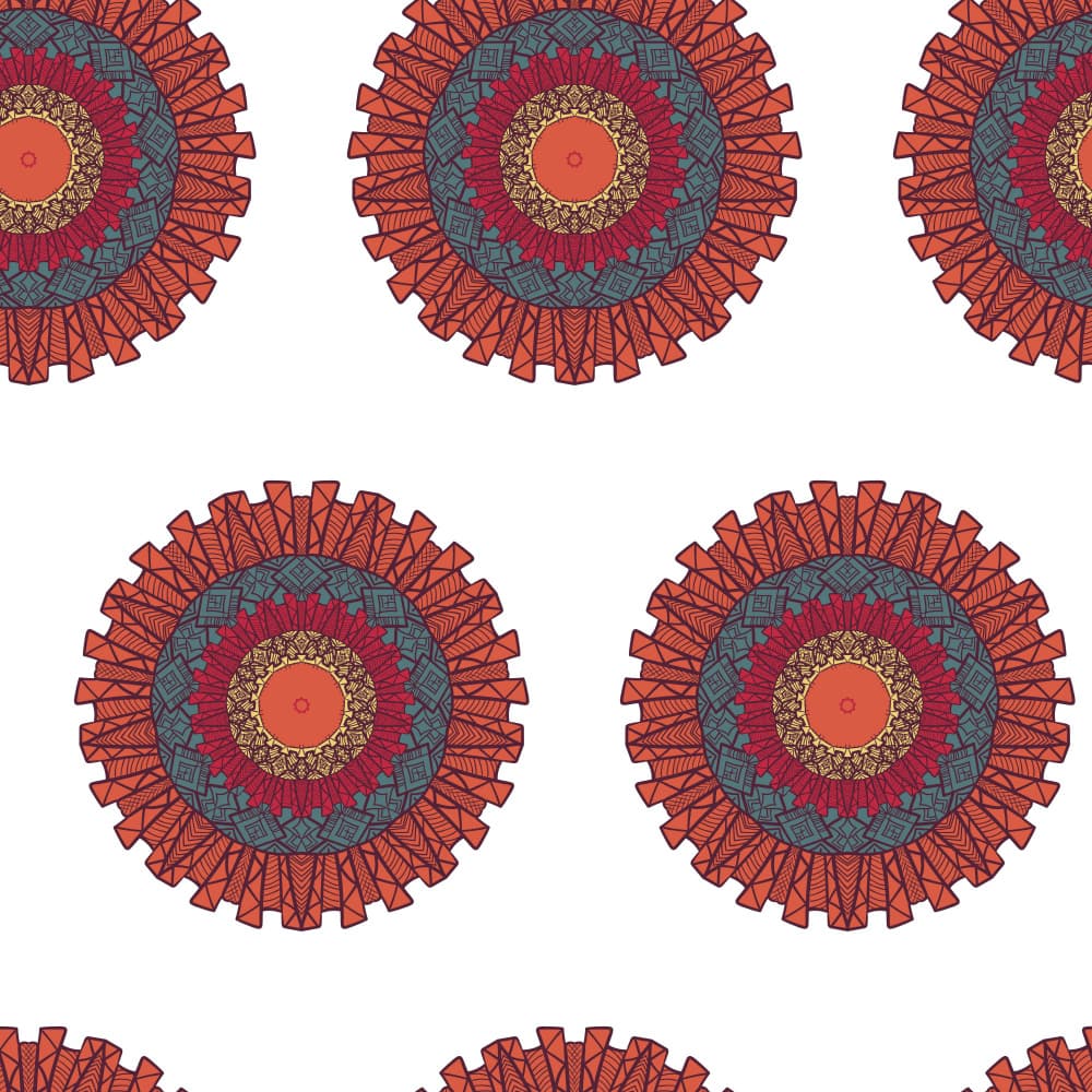Boho Mandala Pattern by Marika Barsrsind — canvas wall art
