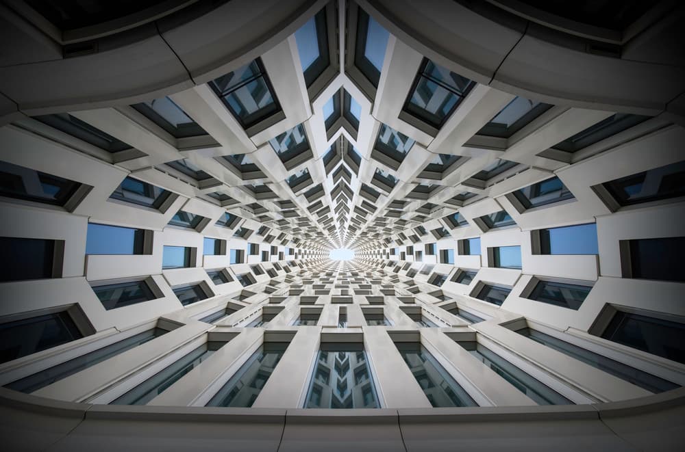 Modern Architectural Tunnel by Maurits De Groen — canvas wall art