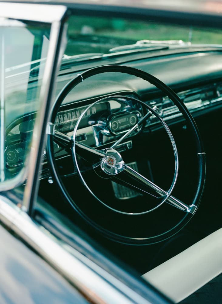 Vintage Car Interior by Bethany Young — canvas wall art