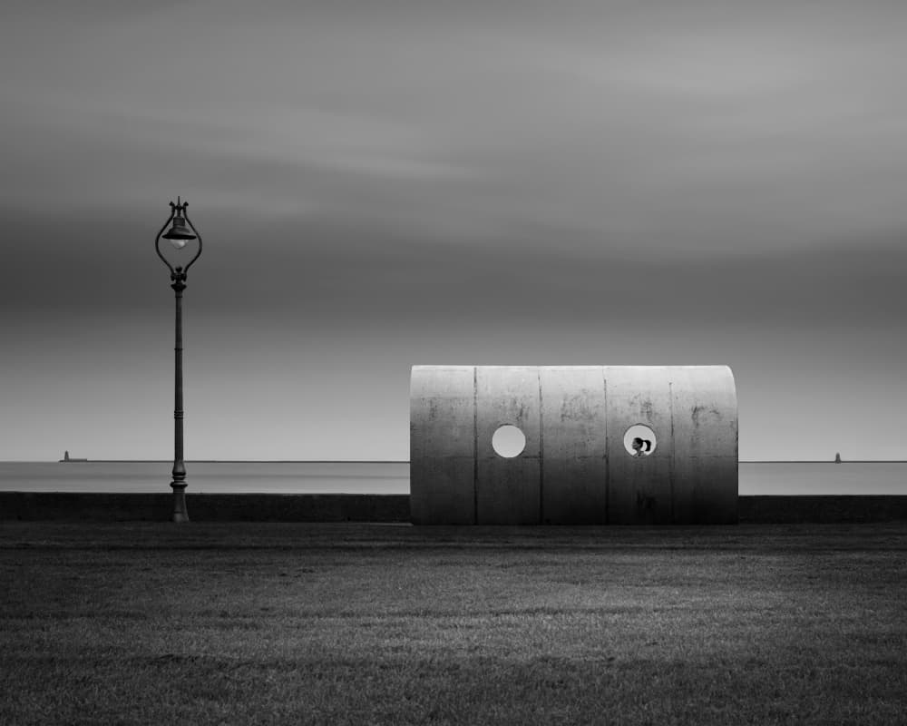 Tranquil Coastal Viewpoint by Hugo Borges — canvas wall art