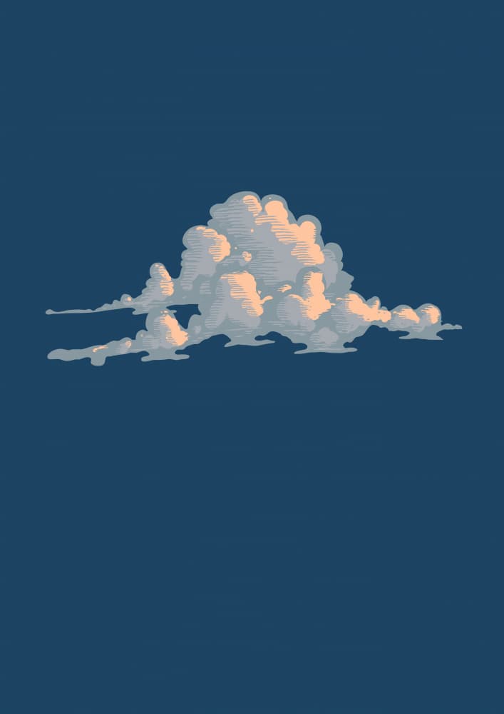 Serene Sky Cloud by Nicholas — canvas wall art