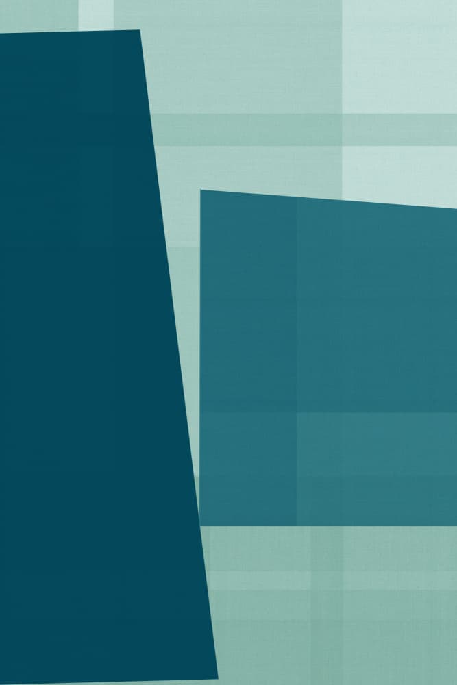 Serene Geometric Teal by cartissi — canvas wall art