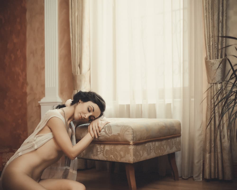 Serene Nude Study by Kalynsky — canvas wall art