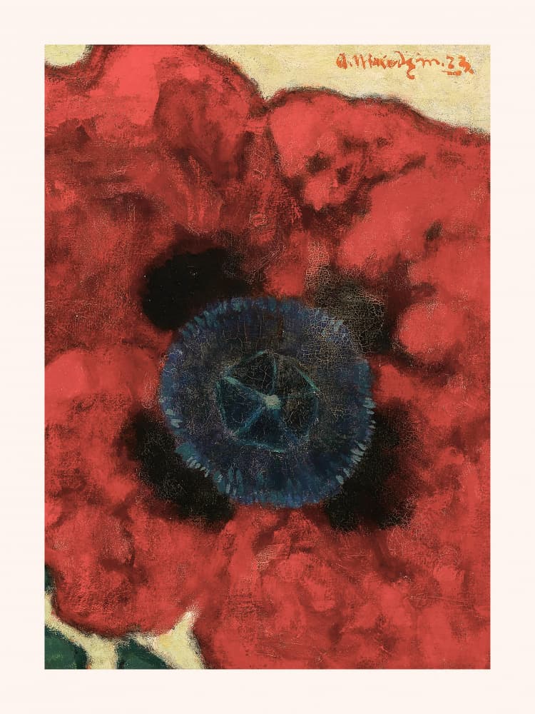 Artur Nikodem Poppy Flower White Boarder by Artur Nikodem — canvas wall art