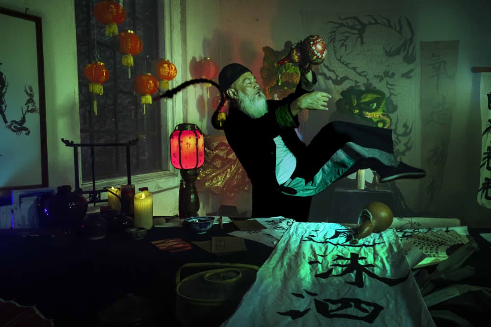 Floating Chinese Sage by Agus Adriana — canvas wall art