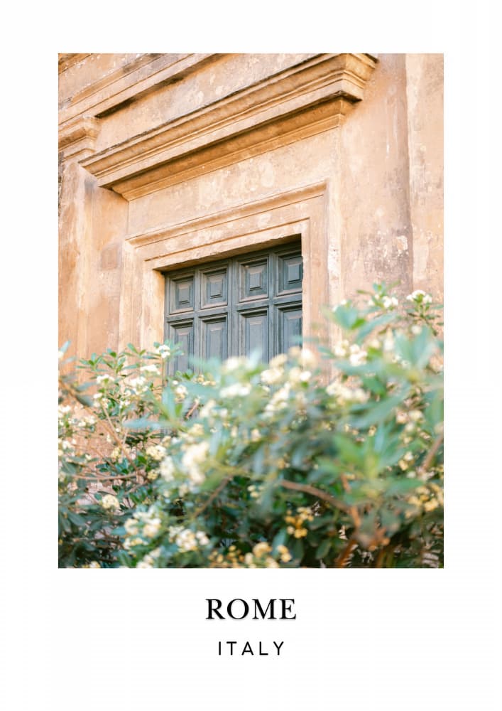 Trastevere Rome Travel poster by Raisa Zwart — canvas wall art