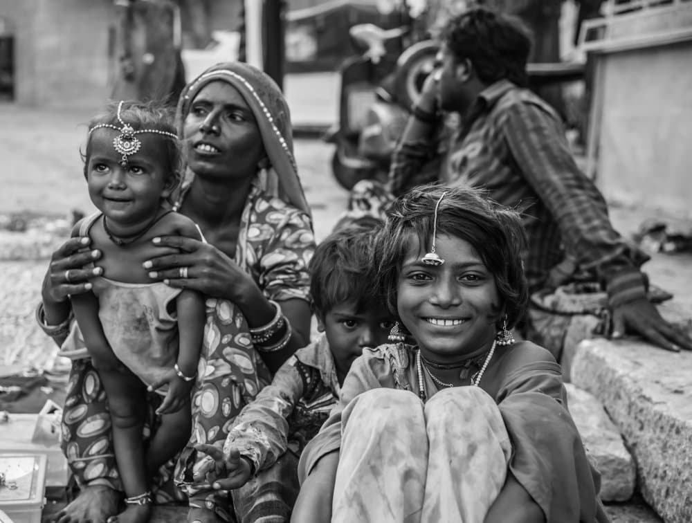 Joyful Indian Smiles by Mrinal Nath — canvas wall art