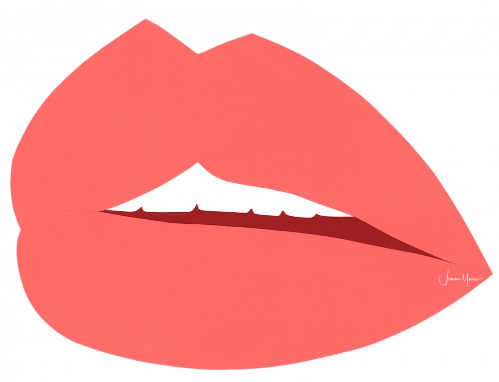 Sensual Red Lips by Jemma Morris — canvas wall art