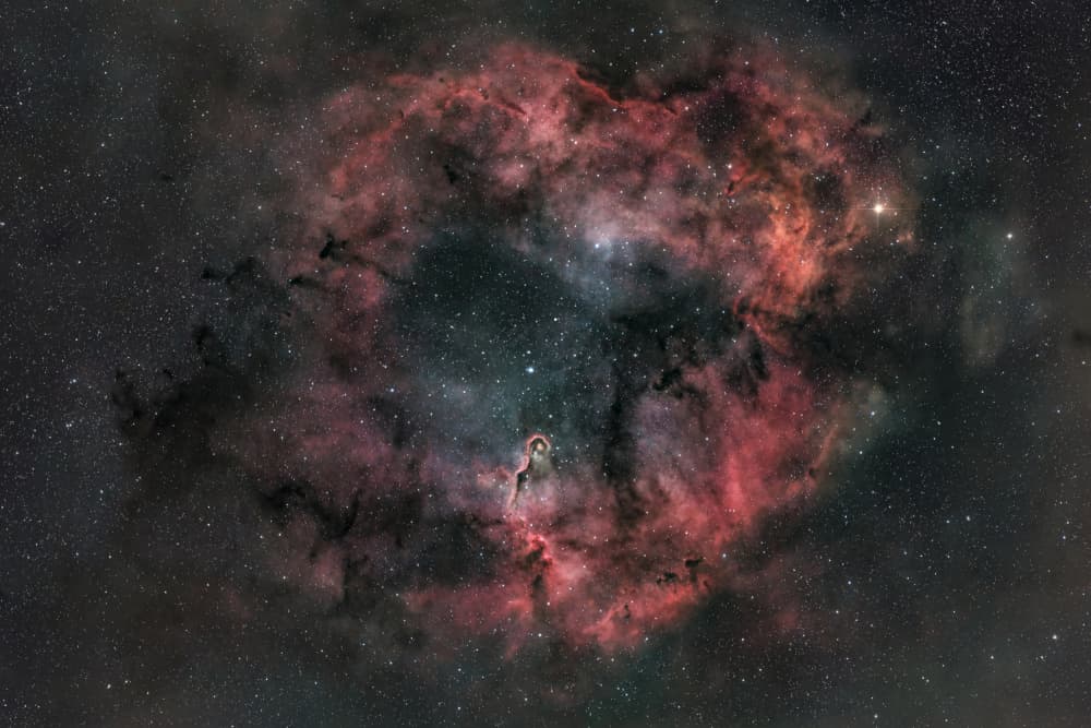 Cosmic Heart Nebula by Gregor Kresal — canvas wall art