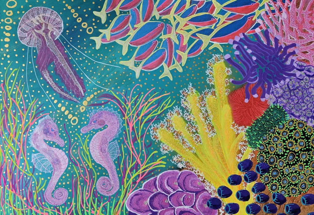Vibrant Coral Reef Life