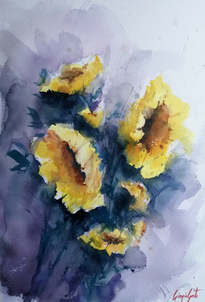 Vibrant Yellow Blooms by Giorgio Gosti — canvas wall art