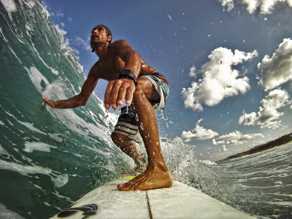 Surfer Riding Wave by Assaf Gavra — canvas wall art