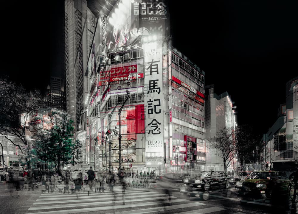 Dynamic City Night by Carmine Chiriacò — canvas wall art