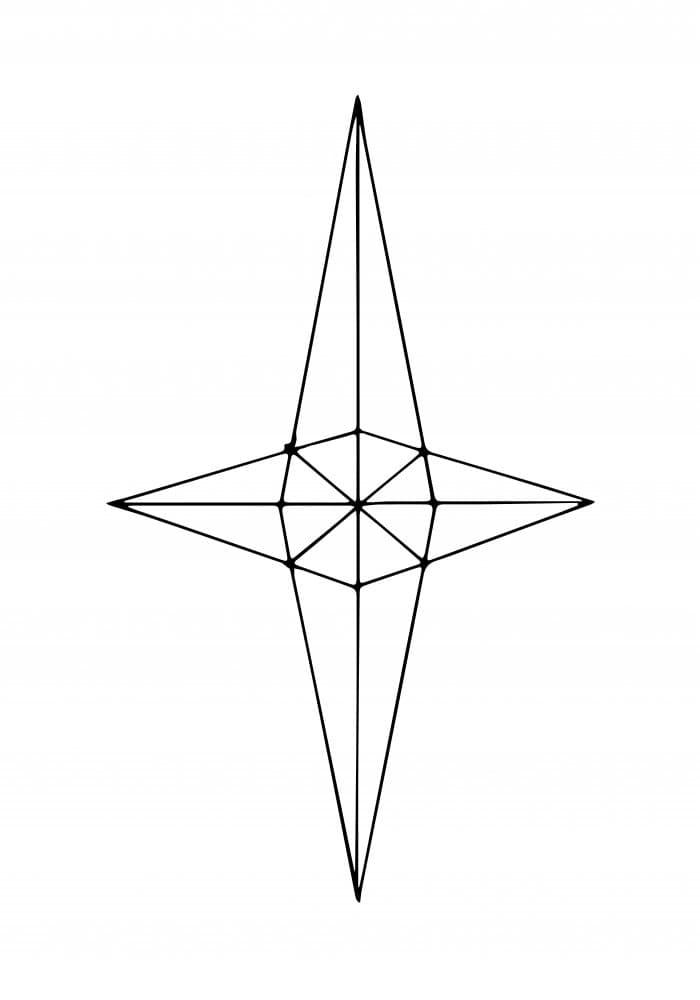 Geometric Star Design by Pictufy Studio II — canvas wall art