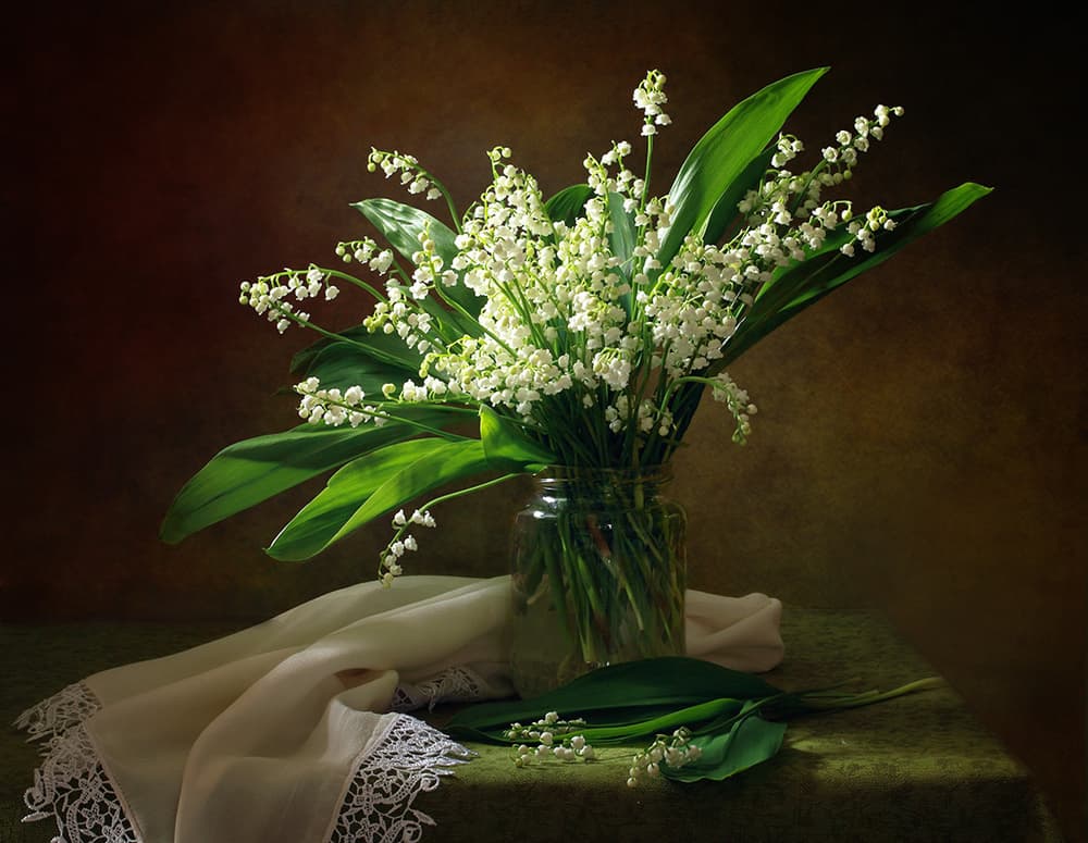 Lily Of The Valley Bouquet by Tatyana Skorokhod — canvas wall art