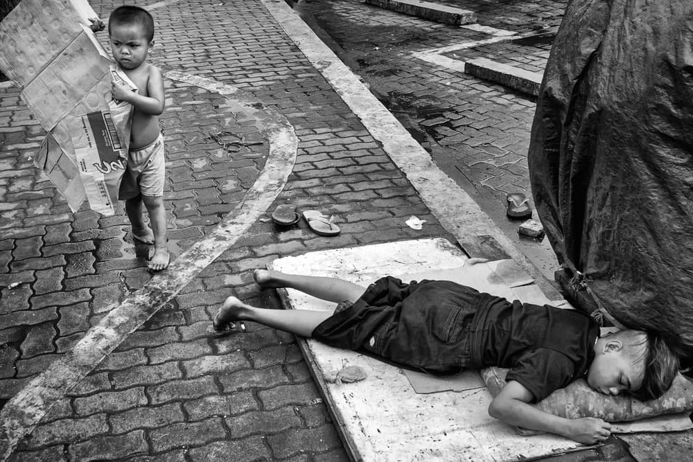 Children of the Street by Ming Wang — canvas wall art