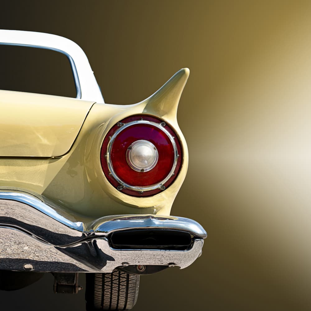 Classic Car Tailfin by Roland Weber — canvas wall art