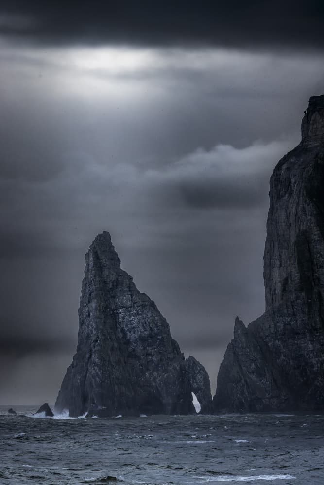 Stormy Sea Stacks by Raimondo Restelli — canvas wall art