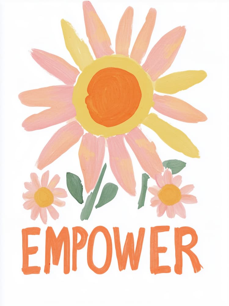 Blossom Strength by Treechild — canvas wall art