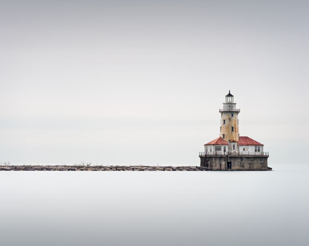 Tranquil Lake Lighthouse by Alvin Wang — canvas wall art