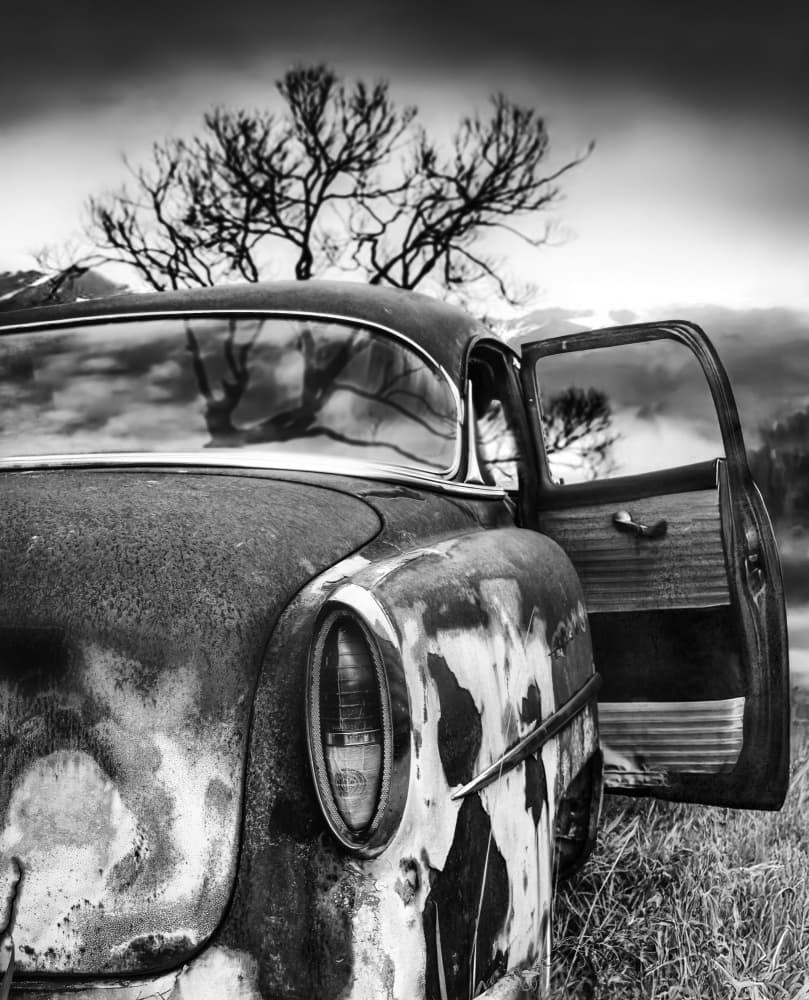 Forgotten Classic Car by Gerard Valckx — canvas wall art