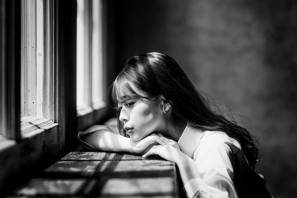 Thoughtful Window Gaze by Masatoshi Washimi — canvas wall art