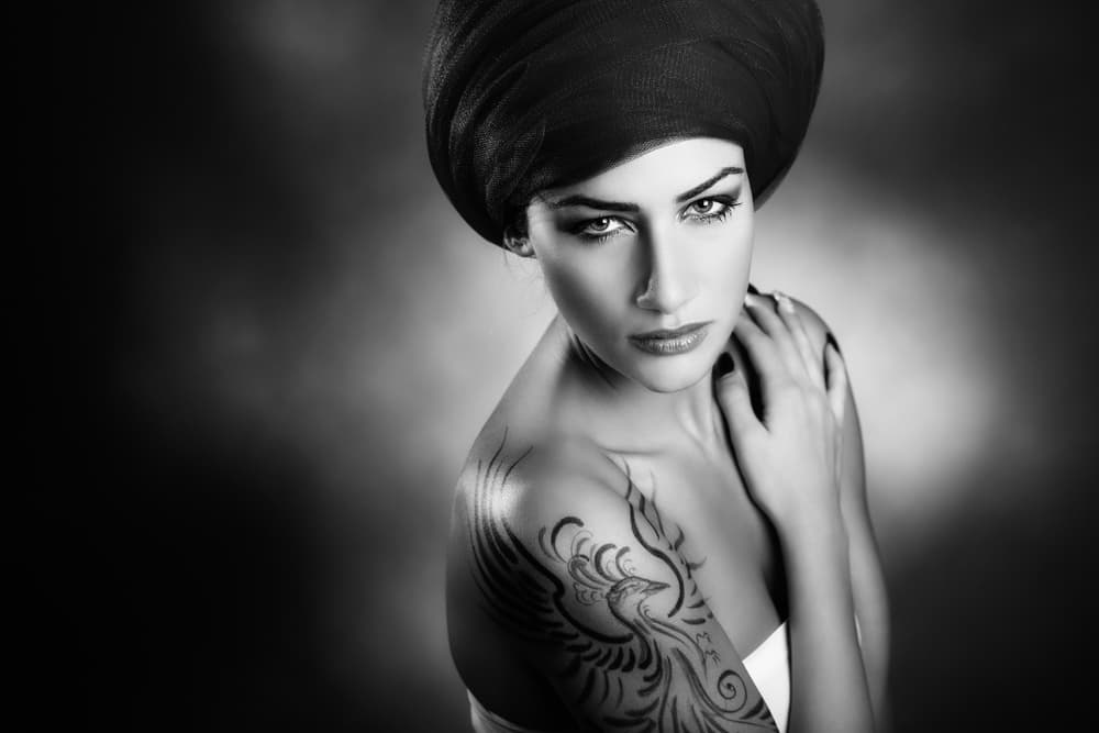 Phoenix Gaze Portrait by Peppe Tambè — canvas wall art