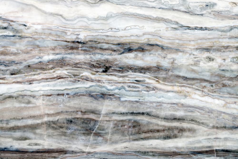 Blue Gray Onyx Layers by amini54 — canvas wall art