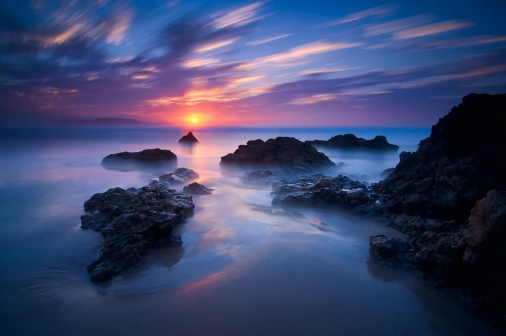 Serene Coastal Glow by Sergio Cameno — canvas wall art
