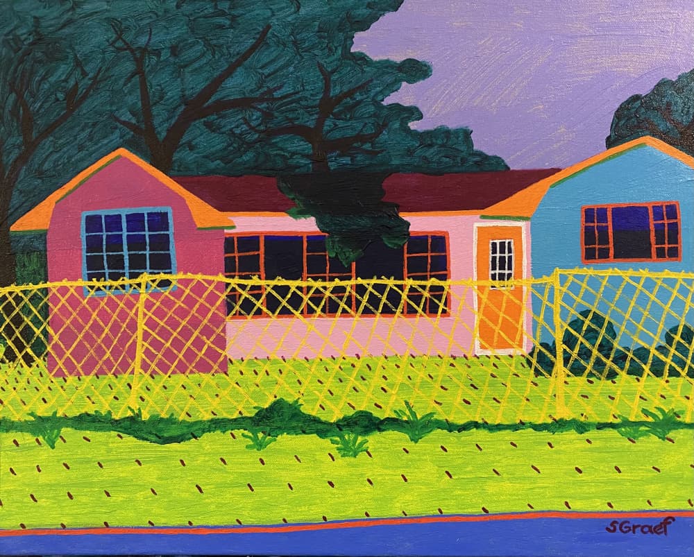 Backyard Fence by Sue Graef — canvas wall art