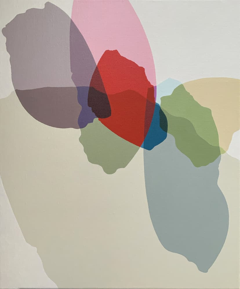 Overlapping Color Forms by Rafa Mateo — canvas wall art