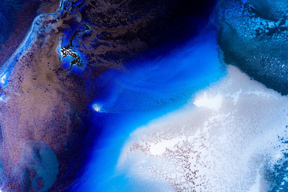 Vibrant Blue Ocean - Sapphire Haven by Petra Meikle de Vlas — canvas wall art