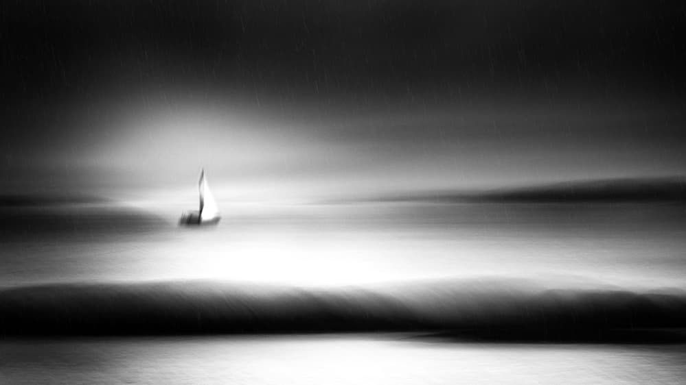 Dreamy Sailboat Sea by Gustav Davidsson — canvas wall art