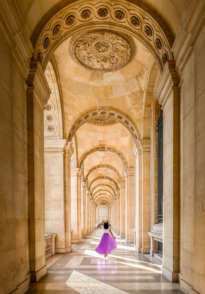 Elegant Archway Stroll by Kenneth-Wei Zeng — canvas wall art