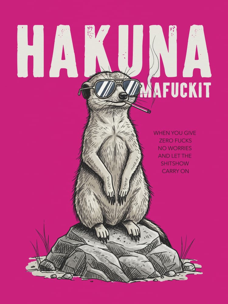 Cool Smoking Meerkat by Andreas Magnusson — canvas wall art