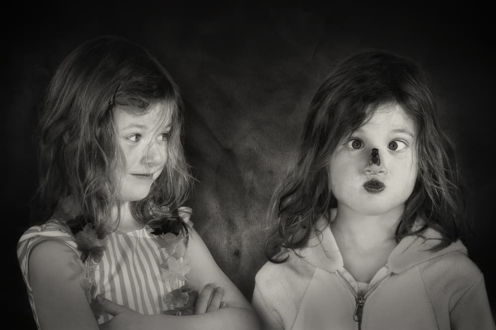 Silly Kids Portrait by Jan Donckers — canvas wall art