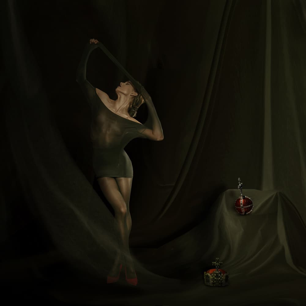 Sheer Fabric Grace by Christine von Diepenbroek — canvas wall art