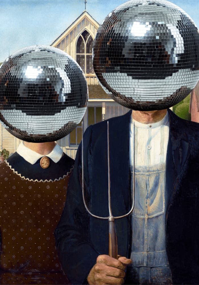 American Gothic Disco by Athene Fritsch — canvas wall art
