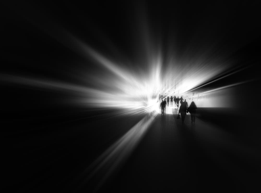 People Moving Through Light by Huib Limberg — canvas wall art