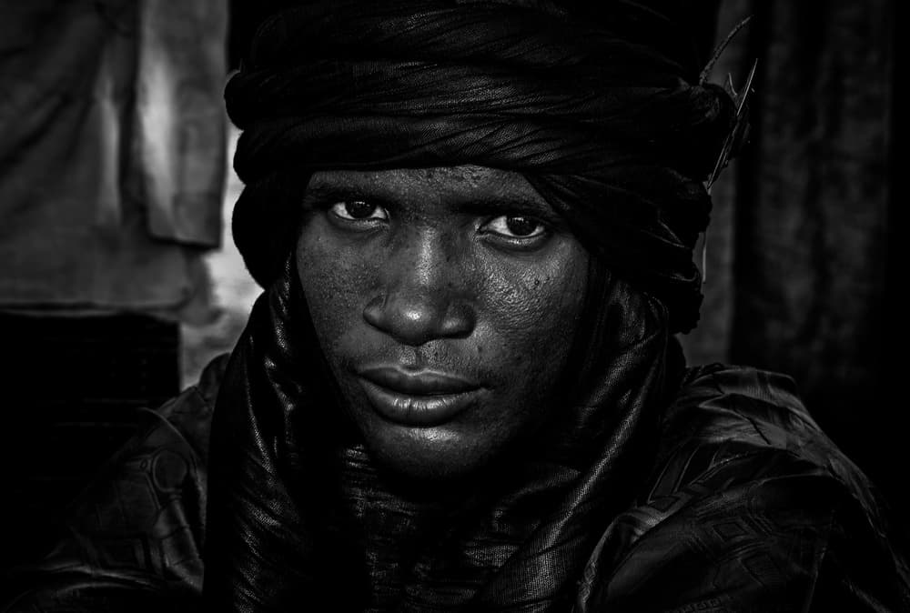 Intense Turban Gaze by Joxe Inazio Kuesta Garmendia — canvas wall art